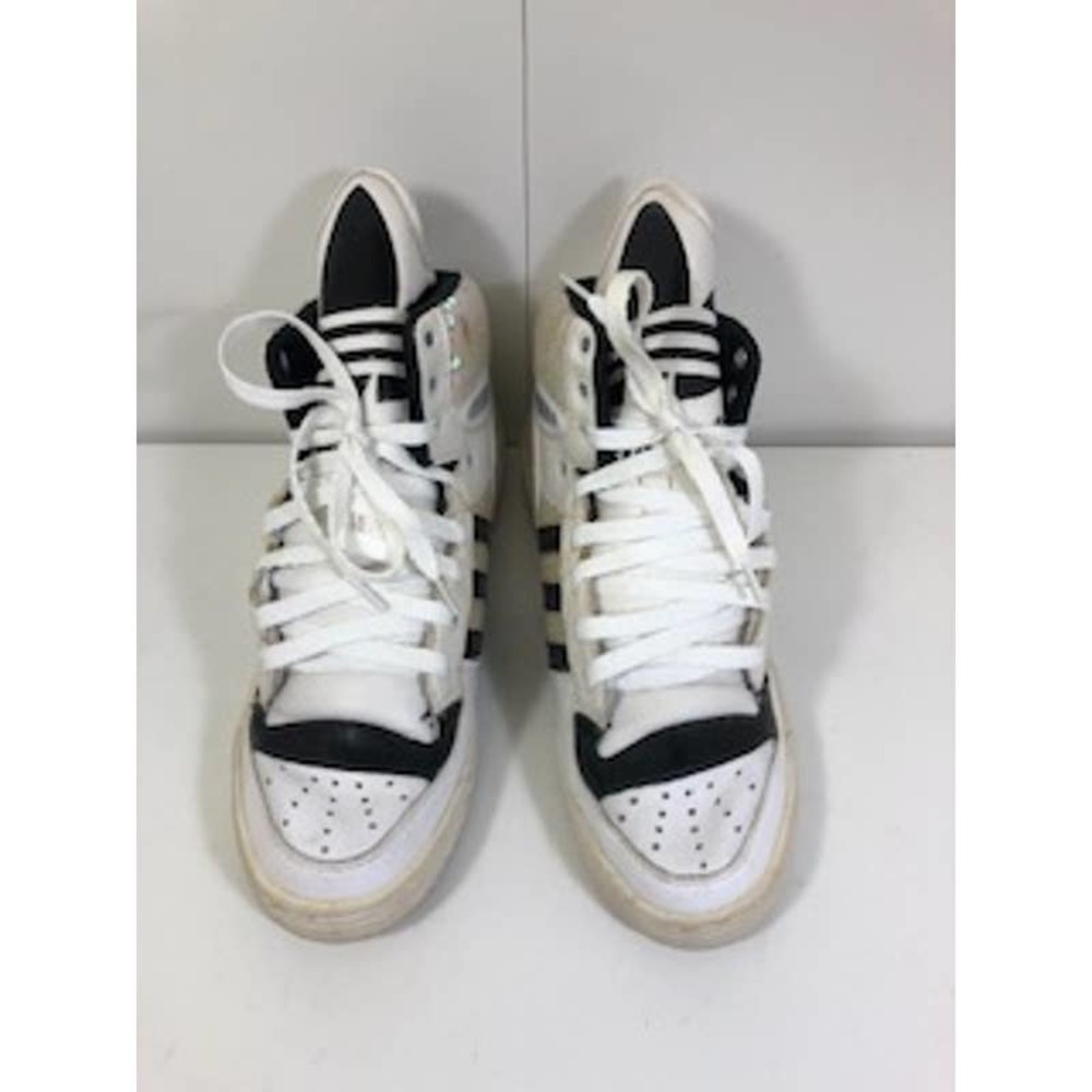 Adidas Originals Metro Attitude Logo Sneaker Shoes White Black Womens US 8
